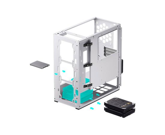 Корпус JONSBO VR4 White, изображение 10 Корпус JONSBO VR4 White, изображение 10