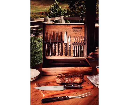 Набір столових приборів Tramontina Barbecue Polywood 15 предметів (21198/970), зображення 8 Набір столових приборів Tramontina Barbecue Polywood 15 предметів (21198/970), зображення 8