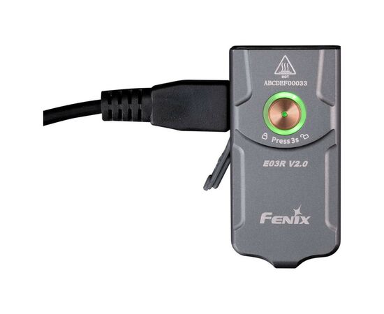 Фонарь Fenix E03R V2.0 Grey (E03RV20GR), изображение 3 Фонарь Fenix E03R V2.0 Grey (E03RV20GR), изображение 3