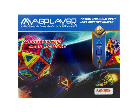 Конструктор Magplayer Набор 45 элементов (MPA-45)
