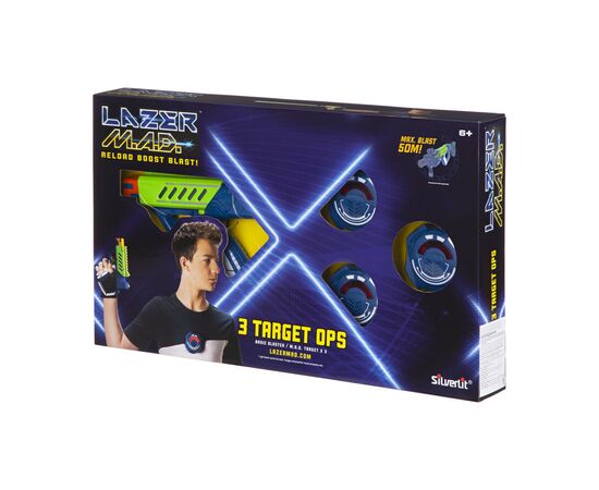 Игрушечное оружие Silverlit Lazer M.A.D. Тренировочный набор (1 бластер, 3 мишени) (LM-86846)