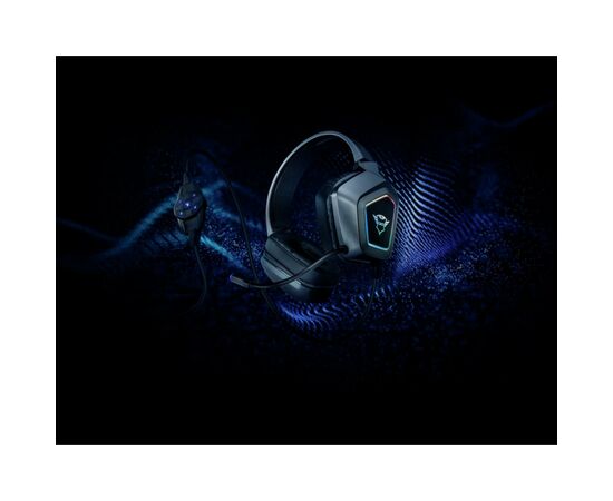 Навушники Trust GXT 450 Blizz RGB 7.1 Surround Gaming Headset RGB BLACK (23191), зображення 10