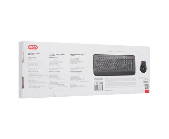Комплект Ergo KM-710WL Black (KM-710WL), изображение 11 Комплект Ergo KM-710WL Black (KM-710WL), изображение 11
