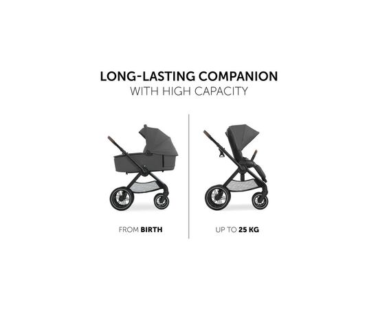 Коляска Hauck 2 в 1 Walk N Care Air (Dark Grey) (16548-5), изображение 3 Коляска Hauck 2 в 1 Walk N Care Air (Dark Grey) (16548-5), изображение 3