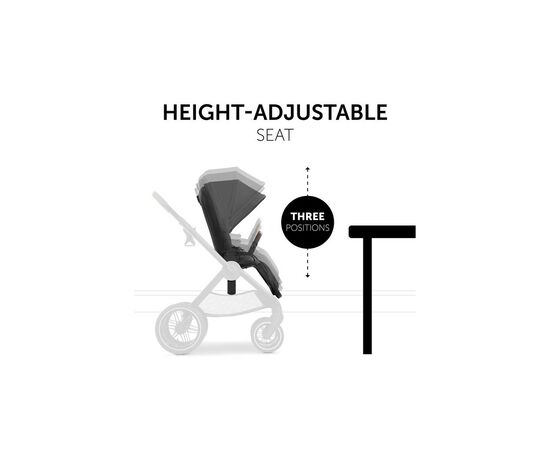 Коляска Hauck 2 в 1 Walk N Care Air (Dark Grey) (16548-5), изображение 4 Коляска Hauck 2 в 1 Walk N Care Air (Dark Grey) (16548-5), изображение 4