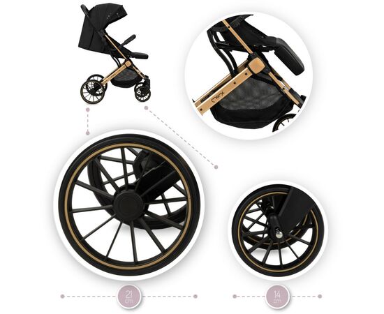Коляска MoMi Estelle Dakar Ginko (WOSP00020), изображение 4 Коляска MoMi Estelle Dakar Ginko (WOSP00020), изображение 4