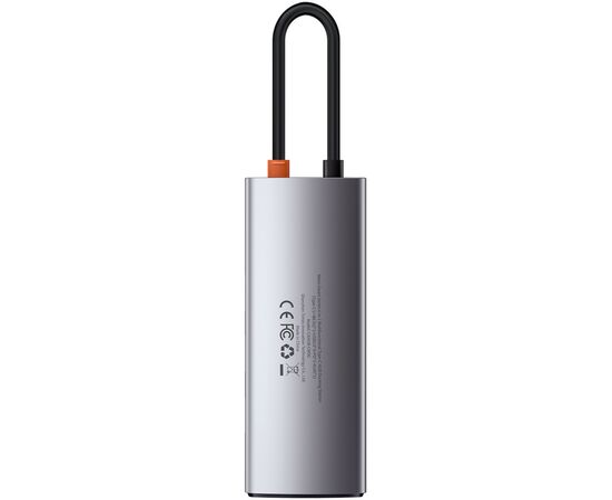 Концентратор Baseus USB3.1 Type-C to USB Type C PD 100W/HDMI 4K 60 Hz/3*USB 3.2 Gen1/ 5in1 (CAHUB-CX0G), изображение 3 Концентратор Baseus USB3.1 Type-C to USB Type C PD 100W/HDMI 4K 60 Hz/3*USB 3.2 Gen1/ 5in1 (CAHUB-CX0G), изображение 3