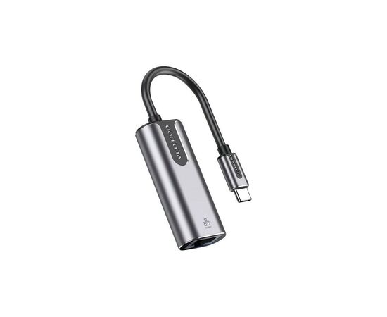 Переходник USB3.1 Type-C to Ethernet RJ45 1000Mb Aluminum black Vention (CFNHB)