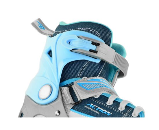 Роликовые коньки Action Kire Блакитні 37-40 (PW-126B-13-2BLUE/37-40), изображение 3 Роликовые коньки Action Kire Блакитні 37-40 (PW-126B-13-2BLUE/37-40), изображение 3