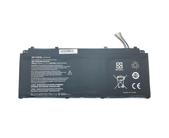 Аккумулятор для ноутбука Acer AP15O5L Aspire S5-371, 4670mAh (53.9Wh), 3cell, 11.55V, Li-ion AlSoft (A47833)