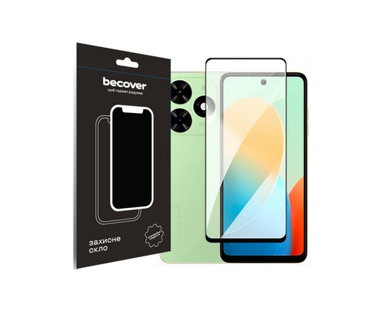 Стекло защитное BeCover Tecno Spark Go 2024 (BG6) Black (710484)