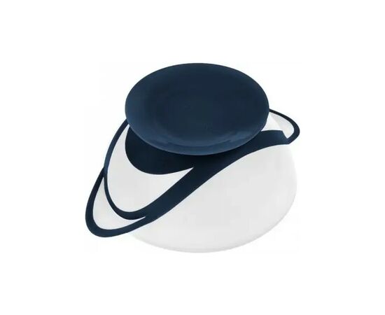 Набор детской посуды Akuku тарелка на присоске с ложкой, белый-синий (A0503), изображение 3 Набор детской посуды Akuku тарелка на присоске с ложкой, белый-синий (A0503), изображение 3