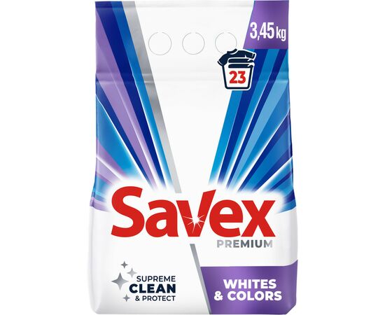 Стиральный порошок Savex Premium Whites & Colors 3.45 кг (3800024047916)