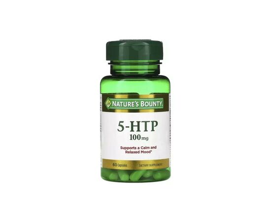 Аминокислота Nature's Bounty 5-HTP (Гидрокситриптофан), 100мг, 60 капсул (NRT-05315)