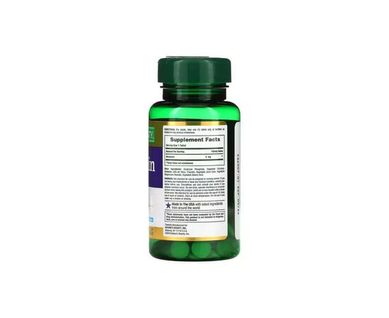Аминокислота Nature's Bounty Мелатонин двойного спектра, 5 мг, Melatonin Dual Spectrum, 60 табле (NRT53098), изображение 2 Аминокислота Nature's Bounty Мелатонин двойного спектра, 5 мг, Melatonin Dual Spectrum, 60 табле (NRT53098), изображение 2