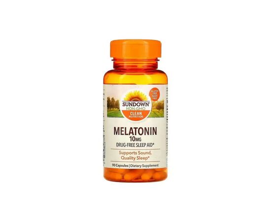 Аминокислота Sundown Мелатонин, 10 мг, Melatonin, Sundown Naturals, 90 капсул (SDN19484)