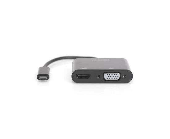 Концентратор Digitus USB-C to HDMI/VGA Full HD (DA-70858), изображение 3 Концентратор Digitus USB-C to HDMI/VGA Full HD (DA-70858), изображение 3