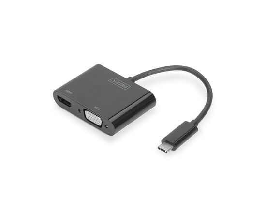 Концентратор Digitus USB-C to HDMI/VGA Full HD (DA-70858)