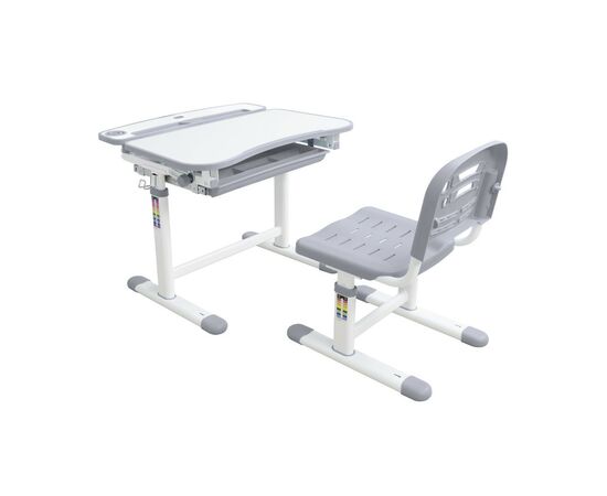 Парта со стулом FunDesk Sorriso Grey (KIDS FURNITURE sorriso gr), изображение 3 Парта со стулом FunDesk Sorriso Grey (KIDS FURNITURE sorriso gr), изображение 3