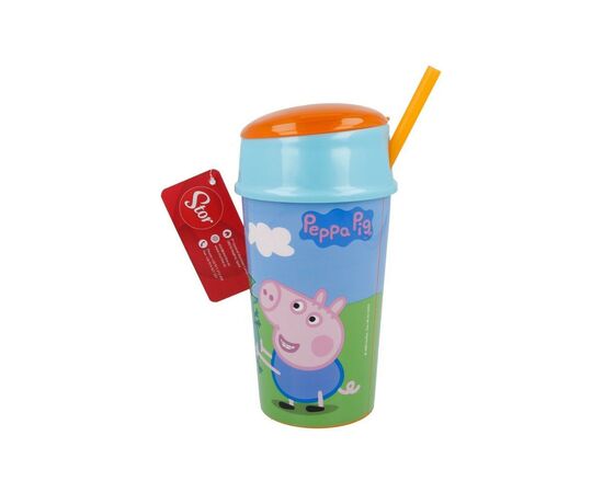 Поильник-непроливайка Stor Бутылка для воды и еды Peppa Pig, Snack Tumbler 400 ml (Stor-13901), изображение 2 Поильник-непроливайка Stor Бутылка для воды и еды Peppa Pig, Snack Tumbler 400 ml (Stor-13901), изображение 2