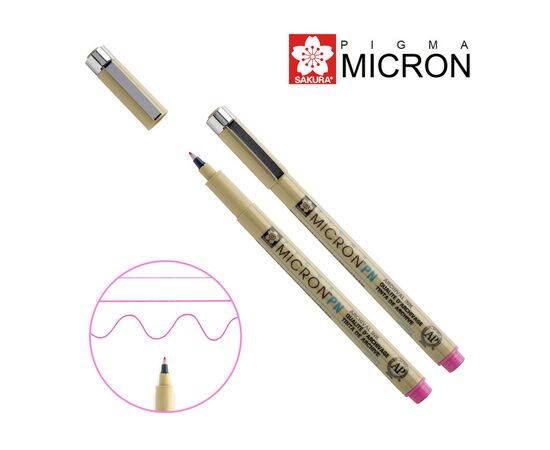 Лайнер Sakura PIGMA MICRON PN Розово-красный (0.4-0.5мм) (084511307179)
