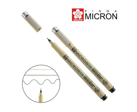 Лайнер Sakura PIGMA MICRON PN Черный (0.4-0.5мм) (084511307216)