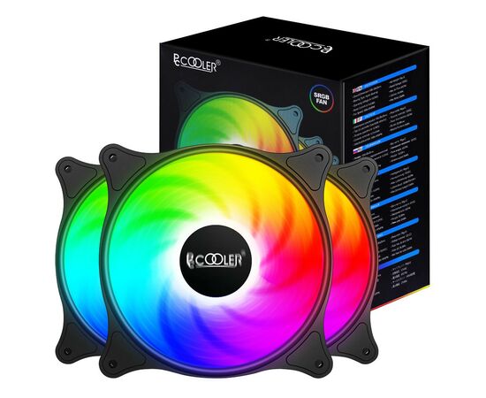 Кулер для корпуса PcСooler FX 120 ARGB BK 3in1, изображение 8 Кулер для корпуса PcСooler FX 120 ARGB BK 3in1, изображение 8
