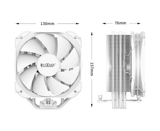 Кулер до процесора PcСooler PALADIN EX400S (PALADIN 400 WH), зображення 9 Кулер до процесора PcСooler PALADIN EX400S (PALADIN 400 WH), зображення 9