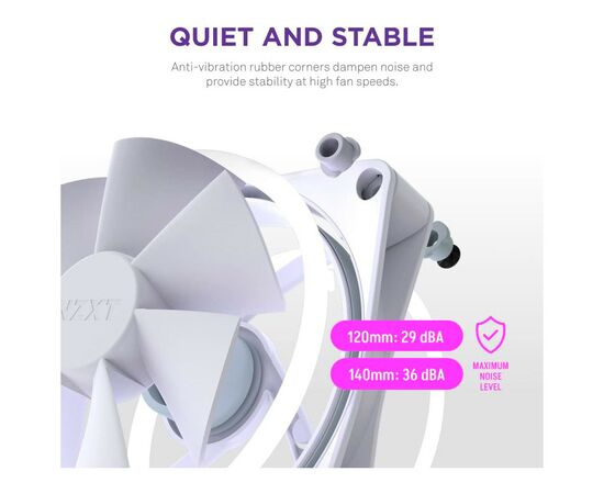 Кулер для корпуса NZXT F120RGB Duo (RF-D12SF-W1), изображение 12 Кулер для корпуса NZXT F120RGB Duo (RF-D12SF-W1), изображение 12
