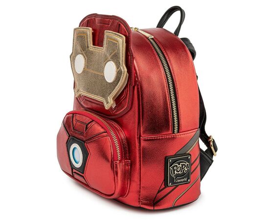 Рюкзак школьный Loungefly POP Marvel - Iron Man Light-Up Mini Backpack (MVBK0161), изображение 5 Рюкзак школьный Loungefly POP Marvel - Iron Man Light-Up Mini Backpack (MVBK0161), изображение 5