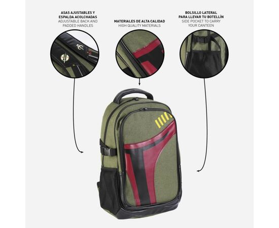 Рюкзак школьный Cerda Star Wars - Boba Fett Casual Travel Backpack (CERDA-2100003724), изображение 4