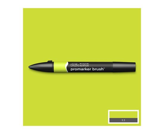 Маркер Winsor&Newton двусторонний Brushmarker, (G178) Зеленый лайм (884955043165)