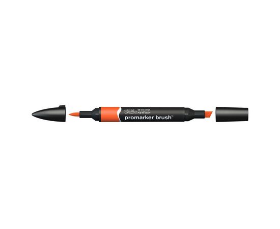 Маркер Winsor&Newton двусторонний Brushmarker, (O177) Ярко-оранжевый (884955042786), изображение 3 Маркер Winsor&Newton двусторонний Brushmarker, (O177) Ярко-оранжевый (884955042786), изображение 3
