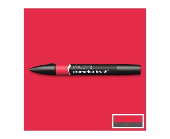 Маркер Winsor&Newton двусторонний Brushmarker, (R666) Красный (884955042946)