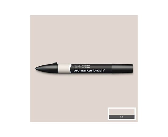 Маркер Winsor&Newton двусторонний Brushmarker, (WG01) Серый теплый 1 (884955043035)