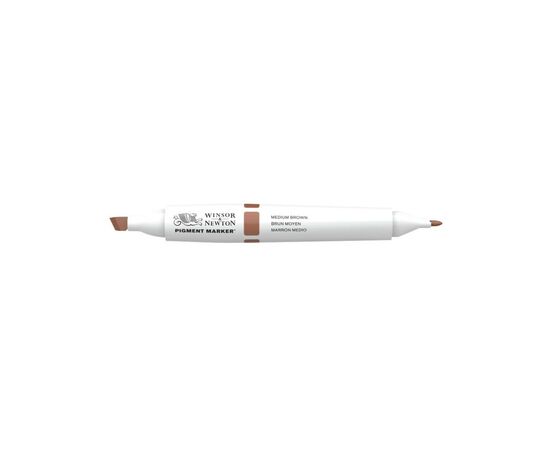 Маркер Winsor&Newton двусторонний Pigment marker (165) Коричневый средний (884955040539)