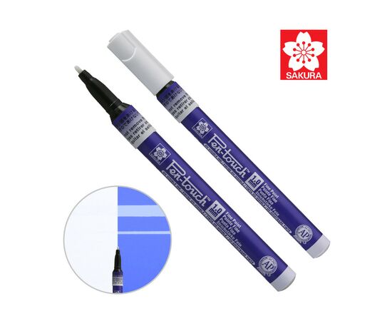 Маркер Sakura Pen-Touch Голубой, ультрафиолетовый, тонкий (FINE) 1мм (084511322745)