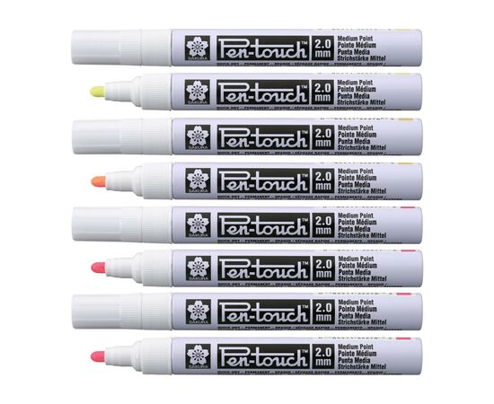 Маркер Sakura Pen-Touch Желтый, флуоресцентный, средний (MEDIUM) 2.0мм (084511322752), изображение 2 Маркер Sakura Pen-Touch Желтый, флуоресцентный, средний (MEDIUM) 2.0мм (084511322752), изображение 2