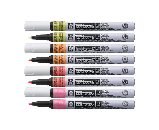 Маркер Sakura Pen-Touch Желтый, флуоресцентный, тонкий (FINE) 1мм (084511322707), изображение 2 Маркер Sakura Pen-Touch Желтый, флуоресцентный, тонкий (FINE) 1мм (084511322707), изображение 2