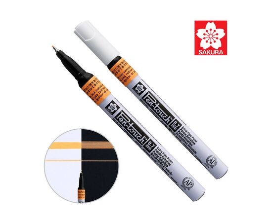 Маркер Sakura Pen-Touch Оранжевий, флуоресцентний, тонкий (EXTRA FINE) 0.7мм (084511322660)