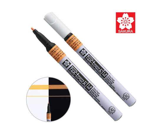 Маркер Sakura Pen-Touch Помаранчевий, флуоресцентний, тонкий (FINE) 1мм (084511322714)