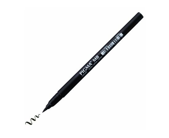 Лайнер Sakura PIGMA PEN Brush MB, Черный (084511399235)