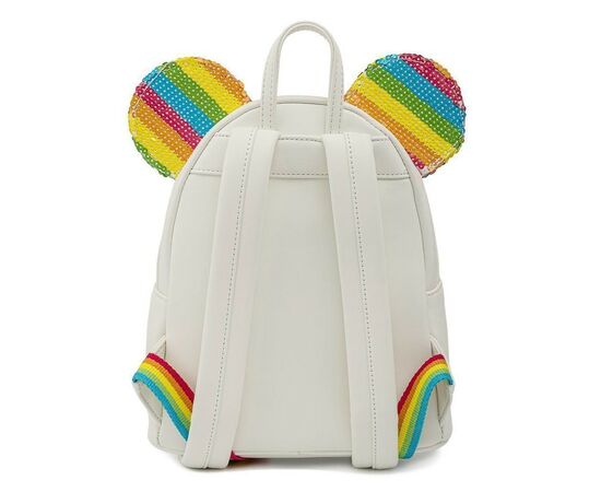 Рюкзак школьный Loungefly Disney - Minnie Mouse Sequined Rainbow Mini Backpack (WDBK1659), изображение 3 Рюкзак школьный Loungefly Disney - Minnie Mouse Sequined Rainbow Mini Backpack (WDBK1659), изображение 3