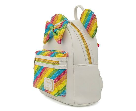 Рюкзак школьный Loungefly Disney - Minnie Mouse Sequined Rainbow Mini Backpack (WDBK1659)