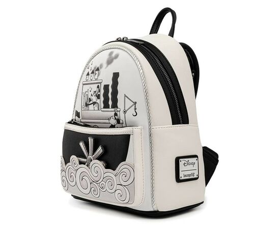 Рюкзак школьный Loungefly Disney - Mickey Mouse Steamboat Willie Music Cruise Mini Backpack (WDBK1657), изображение 3