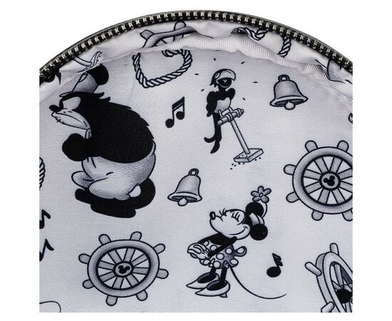 Рюкзак школьный Loungefly Disney - Mickey Mouse Steamboat Willie Music Cruise Mini Backpack (WDBK1657), изображение 5