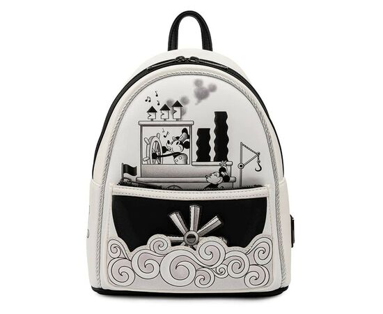 Рюкзак школьный Loungefly Disney - Mickey Mouse Steamboat Willie Music Cruise Mini Backpack (WDBK1657)