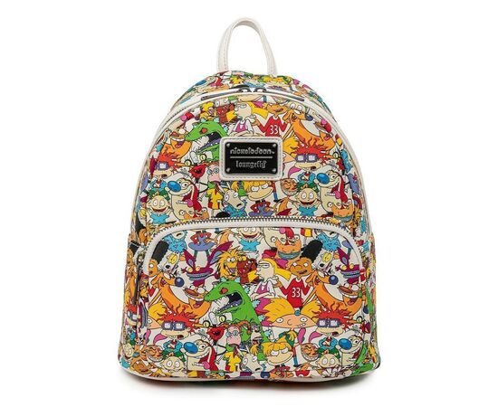 Рюкзак школьный Loungefly Nickelodeon - Nick Rewind Gang AOP Mini Backpack (NICBK0023), изображение 4 Рюкзак школьный Loungefly Nickelodeon - Nick Rewind Gang AOP Mini Backpack (NICBK0023), изображение 4