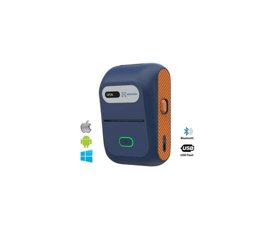 Принтер етикеток UKRMARK DP26BL bluetooth, USB, синій (00884)