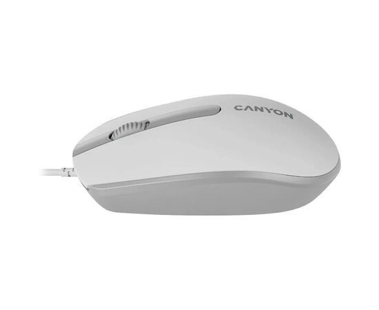 Мышка Canyon M-10 USB White Grey (CNE-CMS10WG), изображение 4 Мышка Canyon M-10 USB White Grey (CNE-CMS10WG), изображение 4